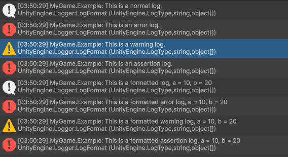 The output of the script.